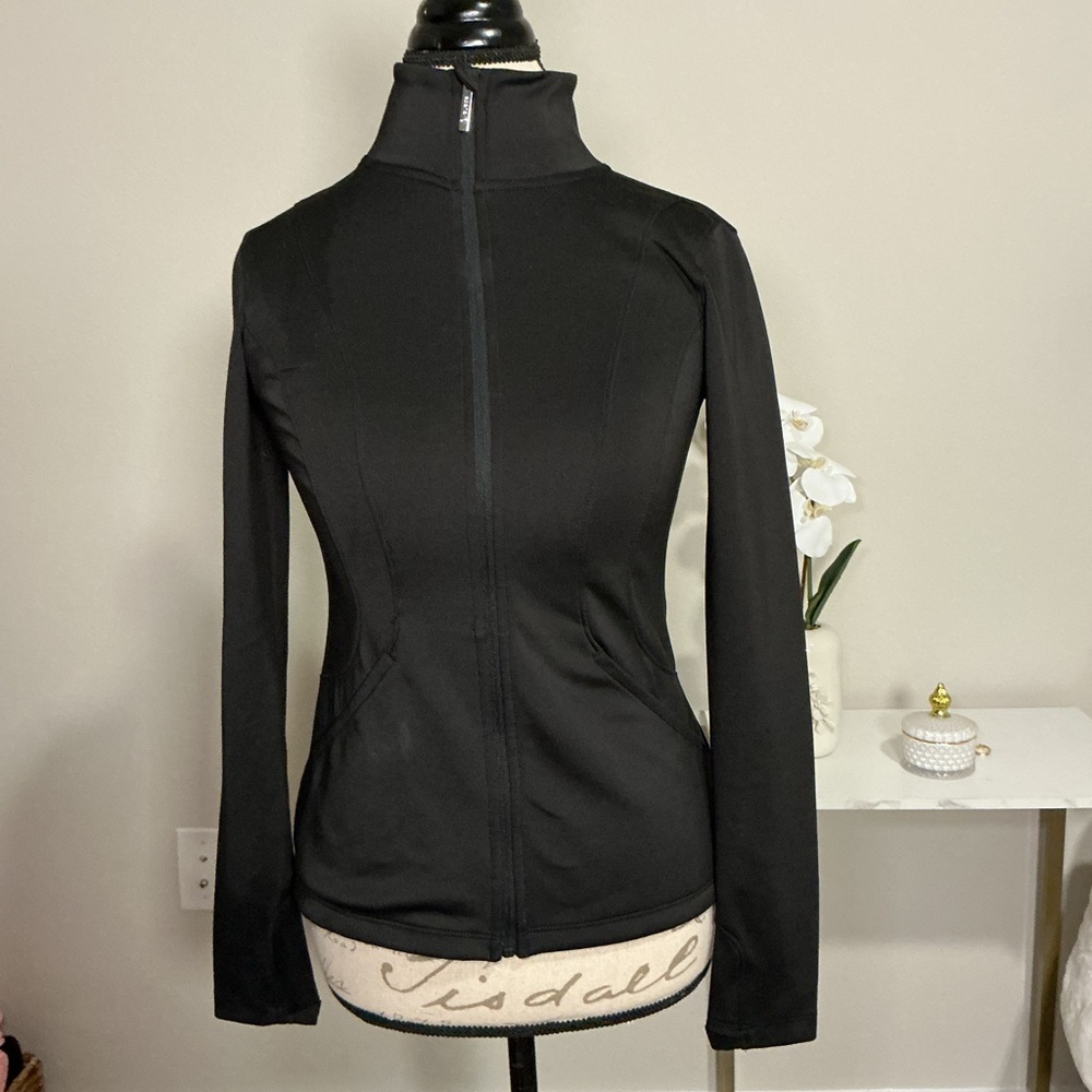 Women's Black Zip-Up Jacket